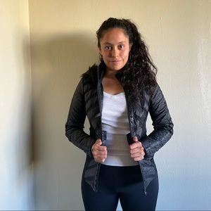 Bebe - Faux Fur Hood Puffy Jacket - S